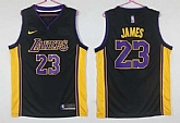 Lakers 23 Lebron James Black Nike Swingman Stitched NBA Jersey,baseball caps,new era cap wholesale,wholesale hats